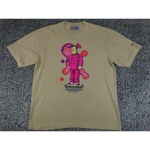 Hypland Dragon Ball Super Magenta T-Shirt Mens Large Tan Excellent Anime Graphic